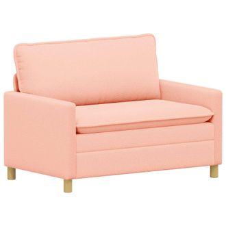 vidaXL Sof&aacute; Rosa 126 X 81 X 87,5 Cm Tela Vidaxl