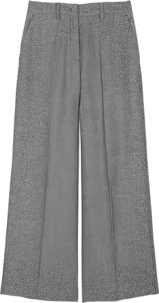 Marc O'Polo Plooibroek met wijde pijpen - Grijs