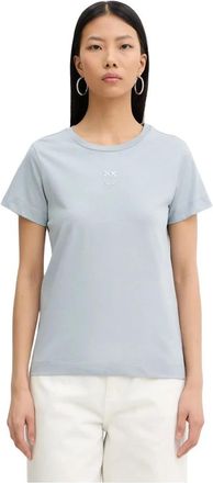 Pinko Pinko, Dames, Tops, Blauw, Maat: XS Katoen
