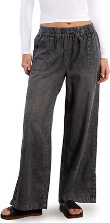 BILLY T Hero High Waist Wide Leg Pants in Grey at Nordstrom, Size X-Small
