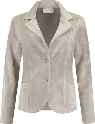 Hart by Helena Hart Blazerjas Velvet Card 7324 - Dames - Blazers - Wit - XS - Jassen
