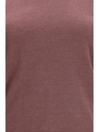 Brunello Cucinelli Womens Tank Top Cashmere-Silk Rhubarb Cashmere (capra Hircus)