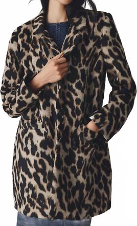 Sanctuary Downtown Button Front Jacket In Leopard Mirage