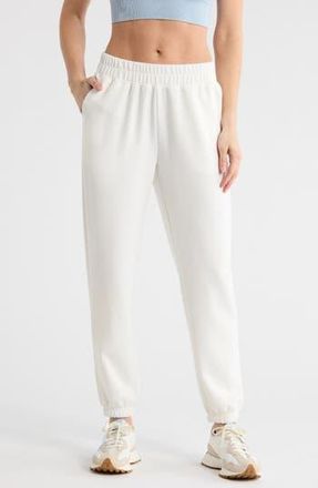 Yogalicious Taylor Scuba Knit Joggers in White Dove at Nordstrom Rack, Size X-Large