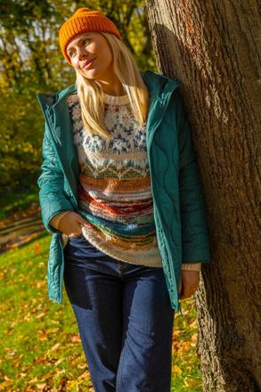 Roman Quilted Hooded Coat