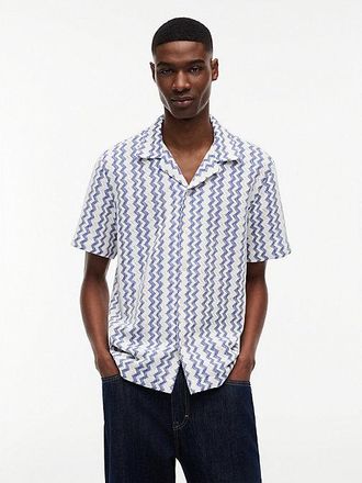 Tommy Hilfiger Regular Fit Textured Short Sleeve Shirt