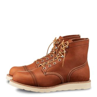 Red Wing Shoes Lace-up Boots, male, Brown, Size: 9 1/2 US 8089 Heritage 6 Iron Ranger Boot Oro-Legacy