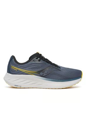 Saucony Mens Ride 18 Running Shoe In Arctic/barley