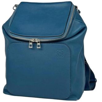 Loewe Zaino in pelle Pre-owned - - Pre-owned - Donna - Blu - ONE SIZE