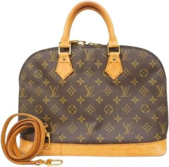 Louis Vuitton Pre-owned Handbags, female, Brown, Size: ONE SIZE Pre-owned Vintage Canvas Handbag
