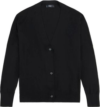 Fay Truien & Vesten, Dames, Zwart, M, Zwarte Trui Collectie