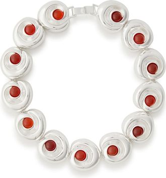 Julietta Agnes Sculpted Sterling Silver-plated Necklace - One Size