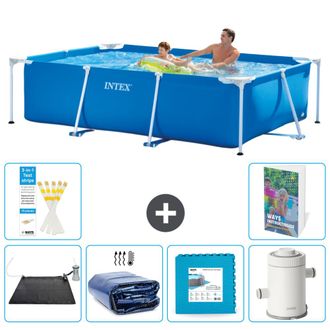 Intex Piscina Con Estructura Rectangular - 260x160x65 Cm - 7-piezas S166
