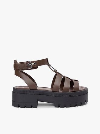 Tommy Hilfiger Leather Chunky Cleat Fisherman Sandals