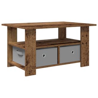 vidaXL Mesa De Caf&eacute; Madera Vieja 77 X 55 X 42 Cm Madera De Ingenier&iacute;a Vidaxl