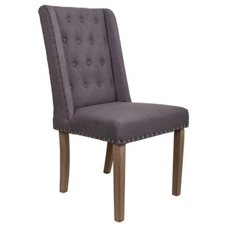 Wanderlust Deco Wanderlust Deco - Silla De Madera Tapizada Gris 53x53x48/102