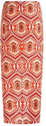 Etro Etro Womens Sarong Skirt With Graphic Print - Bronze viscose - Size EU 38 (Womens)