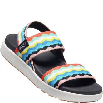 Keen Womens Elle Backstrap Sandals In Black/peach Pearl Multi