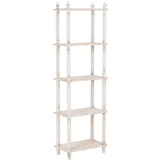 Wanderlust Deco Estanter&iacute;a De Madera Blanca 60x30x180 Cm