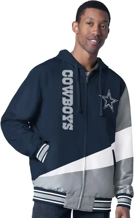 G-III Sports by Carl Banks Mens G-III Sports by Carl Banks Navy/Charcoal Dallas Cowboys Dual Threat Reversable Full-Zip Hooded Jacket at Nordstrom, Size Xxx-Large