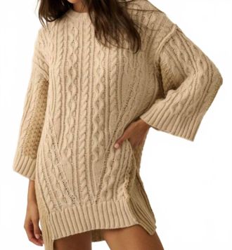 Promesa Honey Sweater Mini Dress In Cream