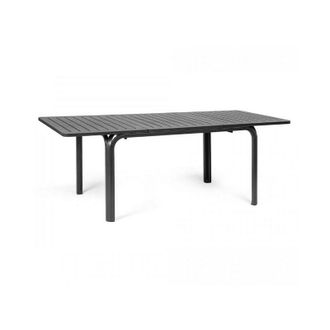 Nardi Tavolo Allungabile Alloro 100 x 140/210 cm da Giardino in DurelTOP e Alluminio - Antracite - Nardi