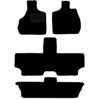 OEM Alfombrillas De Terciopelo Negro Para Chrysler Voyager Iv 7 Plazas (2000-2008)
