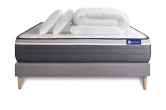 Actisom Pack colch&oacute;n gris espuma viscoel&aacute;stica 140 x 190