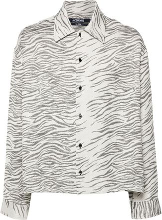 Jacquemus La chemise Corto shirt - men - Silk/Viscose/Cotton - 52 - Neutrals