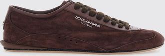 Dolce & Gabbana Sneakers Lipari in pelle di vitello scamosciata con logo