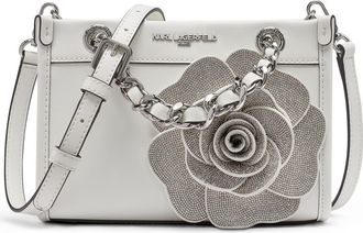 Karl Lagerfeld Savoie Crossbody in Winter White/silver at Nordstrom