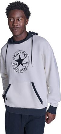 Converse Chuck Taylor Patch Two-Tone Hoodie in Converse Egret at Nordstrom, Size Medium