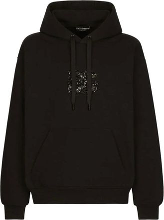 Dolce & Gabbana Hoodies & sweatvesten, Heren, Zwart, S, Hoodie