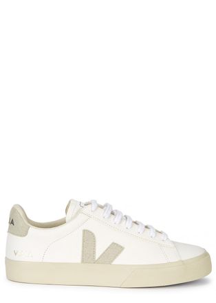 Veja Campo White Leather Sneakers, Sneakers, White, Grained Leather - 2