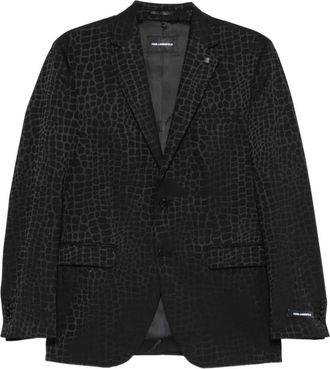 Karl Lagerfeld Clever patterned blazer - Nero