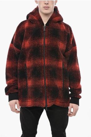 Dsquared2 Buffalo-Check Sherpa Jacket with Hood size Xxl