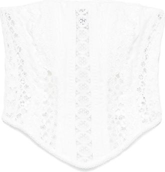 Charo Ruiz Ibiza Lathie Bustier Top - Womens - Cotton/Polyester/Silk