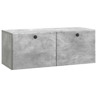 vidaXL Mueble De Tv De Pared 78,5 X 31 X 30 Cm Gris Hormig&oacute;n Vidaxl