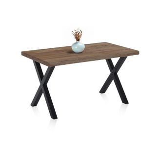 OEM Mesa De Comedor X-loft 140 Roble Boreal - Negro 140x80