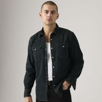 Levi's Barstow Western Standard Fit Shirt - Mens - 2XL - Black