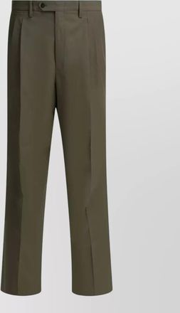 Prada wool wide leg trousers pleated belt loops