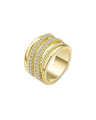 Liv Oliver 18K Plated Wide Statement Ring