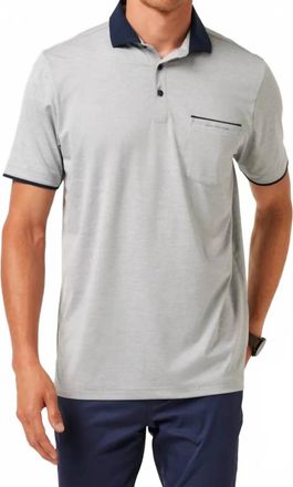 Travis Mathew Call It Off Polo Shirt In Heather Grey