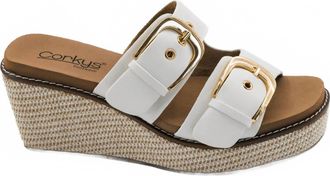 Corkys Footwear Womens Manifest Wedges In Ivory
