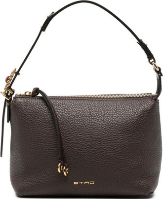 Etro Schoudertas - Dames - Schoudertassen - Bruin - ONE Size - Leer - Tassen