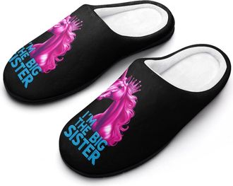 Generic Horse Im The Big Sister Slippers Men Winter Warm Cotton Anti-Slip Indoor Slip-Ons House Shoes