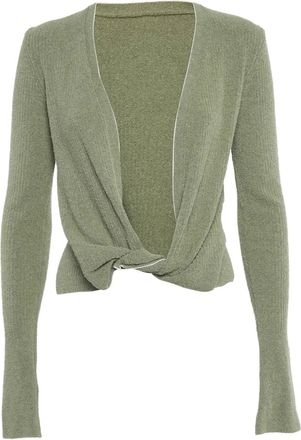 Jacquemus Cardigan Le Gilet Nou&eacute; - Verde