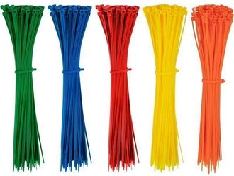 OEM 500 Bridas De Pl&aacute;stico De Colores De 200 Mm X 2,8 Mm, Autoblocantes, De Nailon, Para La Organizaci&oacute;n De Cables El&eacute;ctricos En El Jard&iacute;n