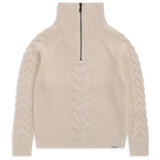 Bergans Milde Knitted Wool Half Zip Merinopullover f&uuml;r Damen | beige
