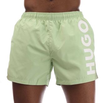 HUGO BOSS Hugo Heren Abas Logo Zwemshort (Groen)